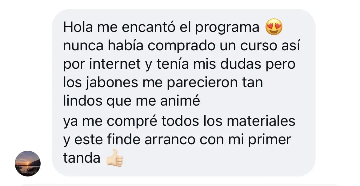 Testimonio de alumna creando jabones batidos 1